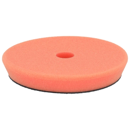 Kieta poliravimo kempinė su lipniu (oranžinė) DEDRA 08T824, skersmuo 150 mm, storis 25 mm