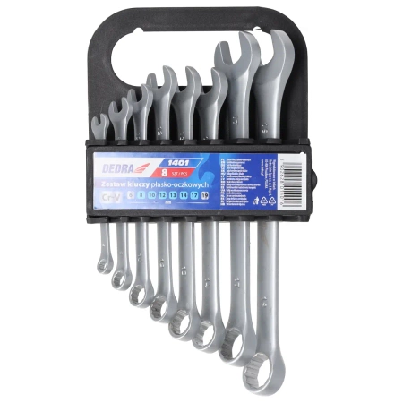 8 pcs combination spanner CrV set