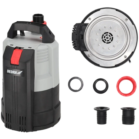 Garden DEDRA DED8848 sukelpump puhtale ja määrdunud veele, lameda imemisega pump, 350W