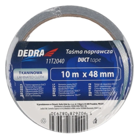 Ремонтно текстилно тиксо „DUCT“ 48mm x 10m, DEDRA 11T2040