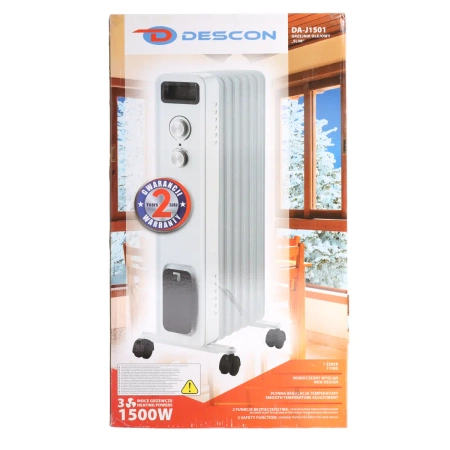 Ar eļļu pildīts radiators 1500W