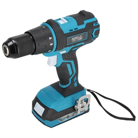 Tool set in a case DEDRA SAS+ALL DED7030A02, cordless drill, two 2Ah batteries, charger, 9 accessories.