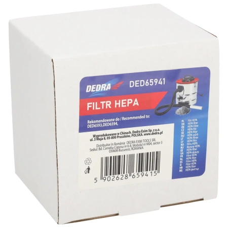 Filtr typu HEPA DED65941, pro vysavače DED6593, DED6594