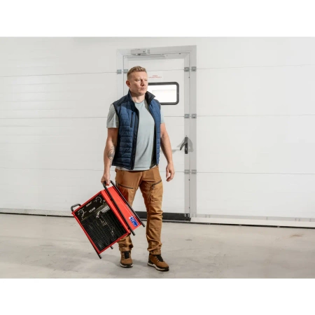 Električni grelnik 15kW, kvadratni, rdeč DEDRA DED9925