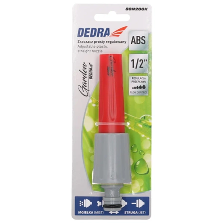 Регулируемый прямой дождеватель, карточка GARDEN DEDRA 80N200K