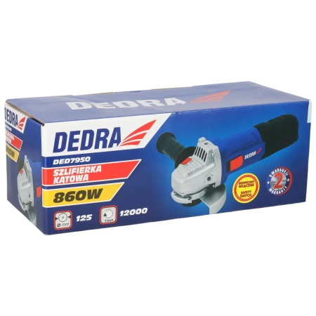 Szlifierka kątowa, diax DEDRA DED7950 860W, 125mm