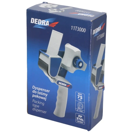 Dávkovač balicí pásky DEDRA 11T3000, max. průměr dutinky pásky 75 mm