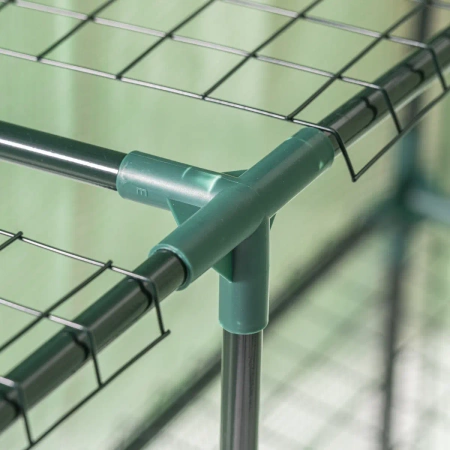 Голяма сгъваема градинска оранжерия DEDRA N04741, размери 143x143x195 см