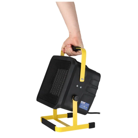 Električni grelnik PTC 3,0 kW, kvadraten, črn, stojalo DEDRA DED9931C3 keramični grelni element