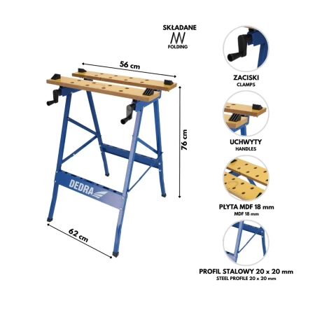 Work bench N111 max. load 100 kg