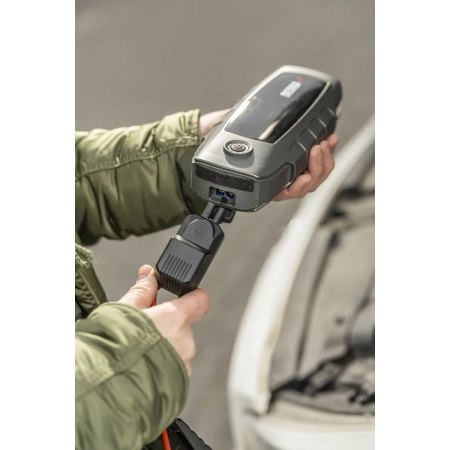 Power-bank s funkcijo zagona motorja DEDRA DEPP1600, Li-Ion 16000mAh, LCD zaslon