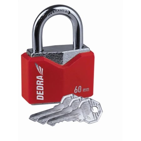 Rhombus padlock in 60 mm cover, DEDRA 11U113