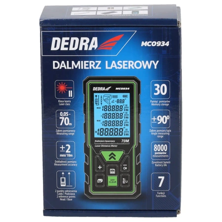Лазерный дальномер 70м DEDRA MC0934, лазерный дальномер для домашнего использования