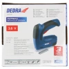 Обивочный степлер, аккумуляторный укладчик обивки DEDRA 11Z010 диапазон скоб 6-10 мм