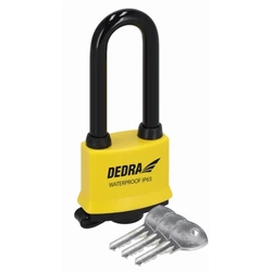 45 mm sheathed waterproof padlock with long yoke DEDRA 11U171-L