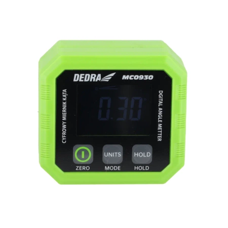 Digitální úhloměr, digitální úhloměr 3.7V, 4x90 stupňů DEDRA MC0930