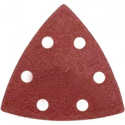 Zestaw papierów ściernych DEDRA DED79457 trójkątne, delta, 4szt: gr.40, 80, 100, 120, 80x80x80mm, do DED79456