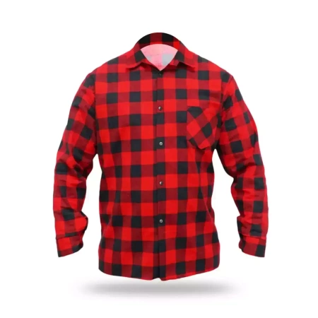 Flannel shirt red size XXXL, 100% cotton