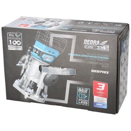 Mașină de frezat fără perii de 18V, DEDRA DED7163