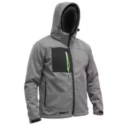 Softshell jacket with hood size XXXL, 96%polyester + 4%elastane