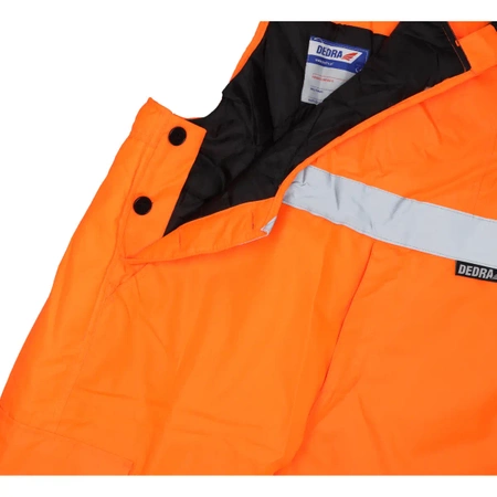 Zateplené reflexné montérky veľkosť XXXL,oranžové