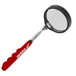 Inspection mirror 70mm LED, telescopic.285-880mm, round, DEDRA 06F801
