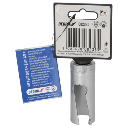 DEDRA Универсален TCT отвор за дърво DEDRA 08X030 30 mm 1/2