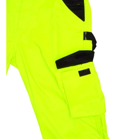 Spodnie ochronne ogrodniczki DEDRA BH81SO1-XL odblaskowe rozmiar XL, żółte