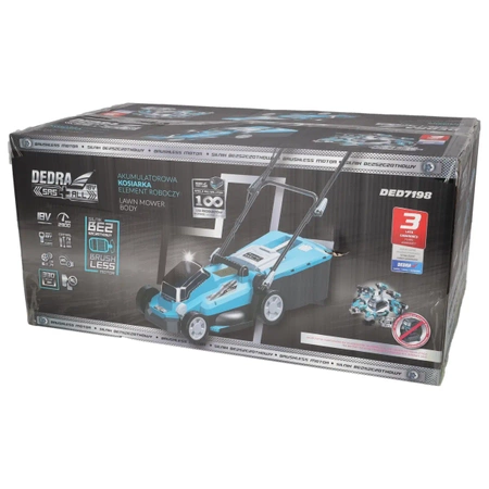 Cordless brushless lawn mower 18V DEDRA SAS+ALL DED7198