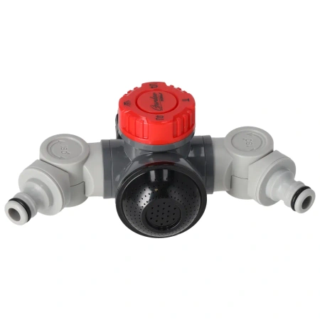 Angle Double Faucet Connection 1/2"-3/4", card, GARDEN DEDRA 80N008K