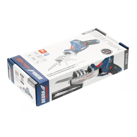 Cordless circular saw 85mm 12V DEDRA MAUS DED7336, blade 85x15 mm, 1450 RPM