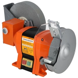 Namizni brusilnik, dvojni disk A067130 PANSAM 250W, 150x20 mm, 200x20 mm, za suho in mokro obdelavo