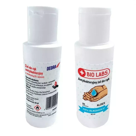 Antibacterial hand gel with vitamin B5 and Aloe 60ml