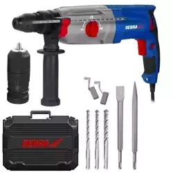 DEDRA DED7852QC Ударна бормашина SDS+ 1050W, 0-980r/min, 3 функции, куфар за пренасяне, QC