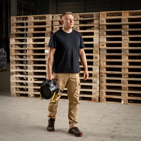 Електричний обігрівач PTC 3,0кВт, круглий, чорний DEDRA DED9931C керамічний нагрівальний елемент