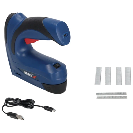 Klamerica za presvlake, bežična klamerica za presvlake DEDRA 11Z010, opseg spajalica 6-10 mm