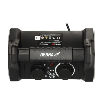 Încălzitor electric PTC 2,0 kW DEDRA DED9930C4, 20/1000/2000W, 140 m³/h, element de încălzire ceramic
