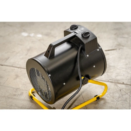 Електрически нагревател 5kW, 400V, кръгъл, черен DEDRA DED9932B