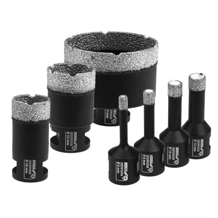Set dijamantnih kruna za bušenje VB: 6, 8, 10, 12, 28, 35, 68mm