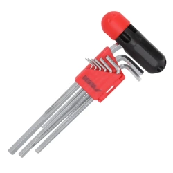 Hex key set CrV 1,5 - 10mm, 9 pcs