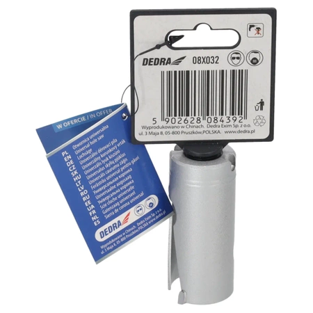 Універсальне коронкове свердло DEDRA TCT 08X032 32 мм 5/8''