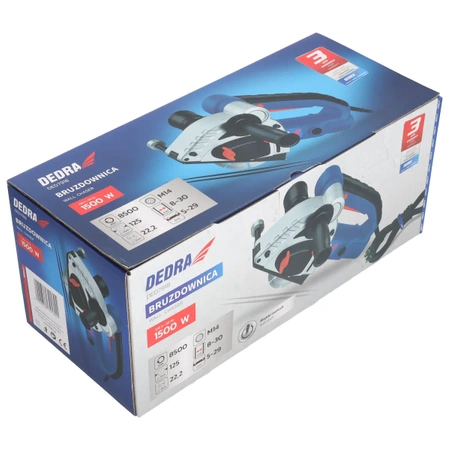 Bruzdownica 1500W, 125mm, DEDRA DED7918