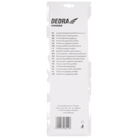 Szczypce do łączenia profili aluminiowych DEDRA 11X002 345mm