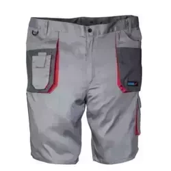 Pantaloni scurți de protecție mărimea M, gri, gramaj 190g/m2, 20% poliester 80% bumbac