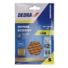 Brusilni papir delta Anti-clog #120, 140x140x80mm, velcro, 5 kosov, DEDRA DED7941R4