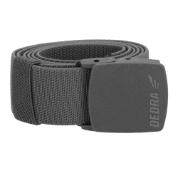 Grey belt for trousers 120 cm, elastic, metal-free buckle, DEDRA BH2AP03