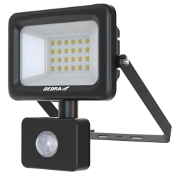 SLIM wall lamp 10W SMD LED with motion sensor, 900 lm, IP44, DEDRA L1093-1