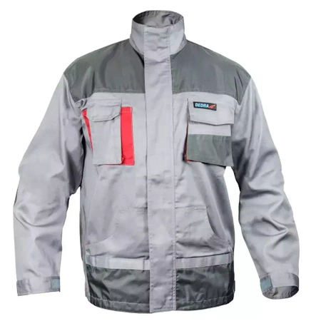Safety jacket size XXL/58, grey, weight 190g/m2, 80% polyester 20% cotton