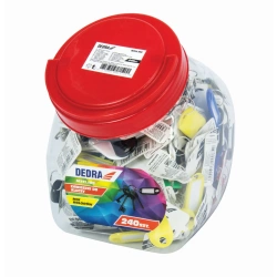 Брелоки для ключей, смесь цветов DEDRA M311.105 банка 240 шт.