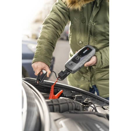 Power bank with engine start function DEDRA DEPP1600, Li-Ion 16000mAh, LCD display